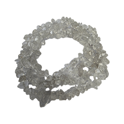 Chips - Semi Precious on strand - Clear Quartz