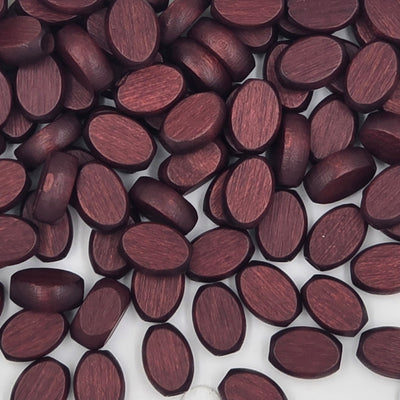 8x12 mm - Wooden Flat Ovals Beads