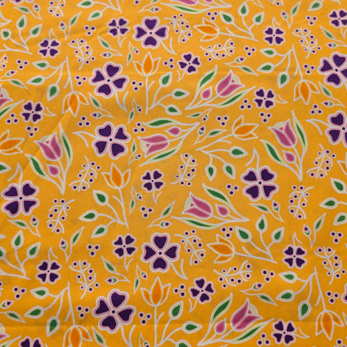 Anishinaabe Woodland Floral RM0003 - Goldy 100% Cotton Designer