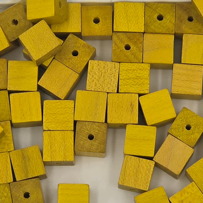10 mm - Wooden cubes beads