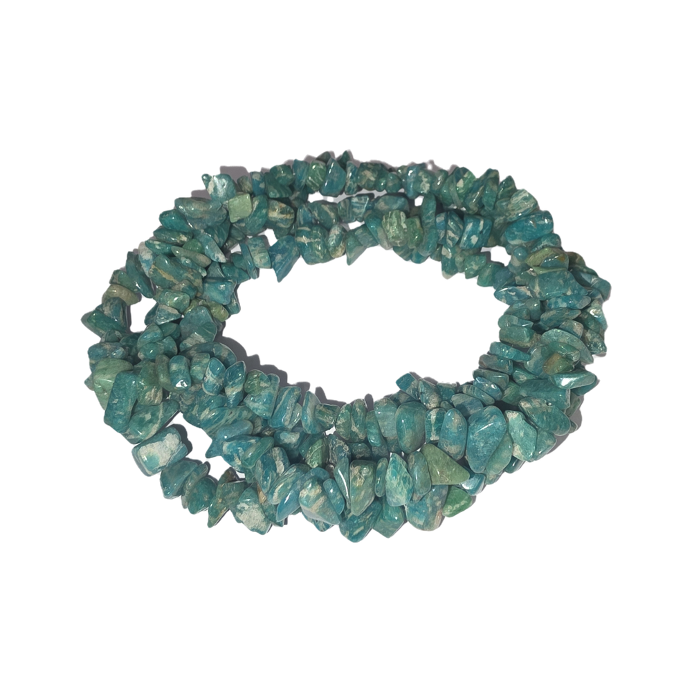 Chips - Semi Precious on strand - Amazonite