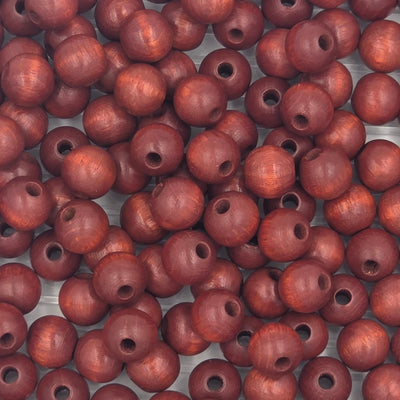 10 mm -  Perles de bois · Quantités et couleurs variées