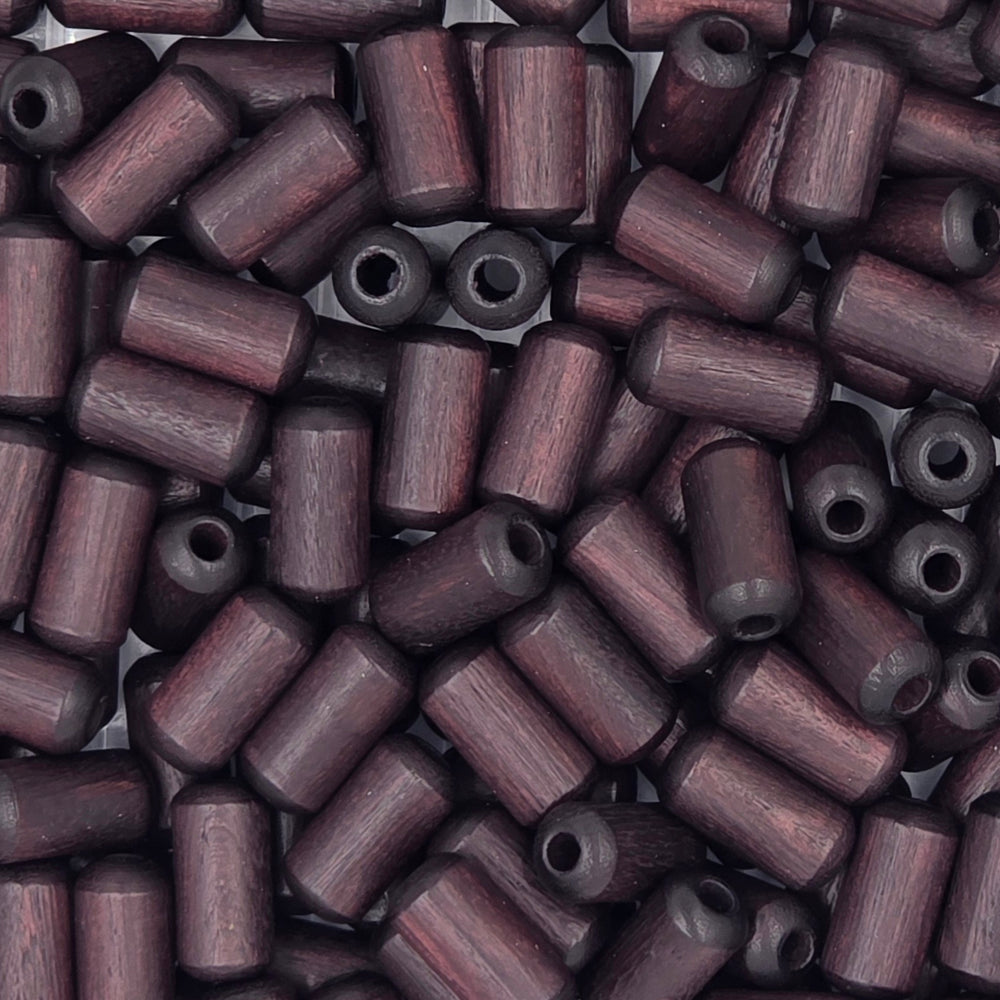 8x16 mm - Wooden round cylinder beads