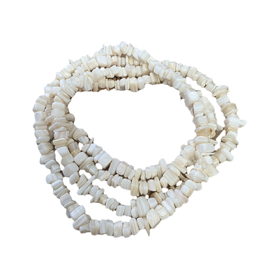 Chips - Semi Precious on strand - Natural Mother of Pearl