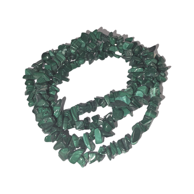 Chips - Semi Precious on strand - Malachite
