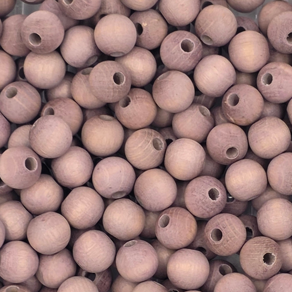 10 mm -  Perles de bois · Quantités et couleurs variées