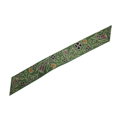 38mm - Single Faced Anishinaabe Woodland Flowers Satin Ribbon