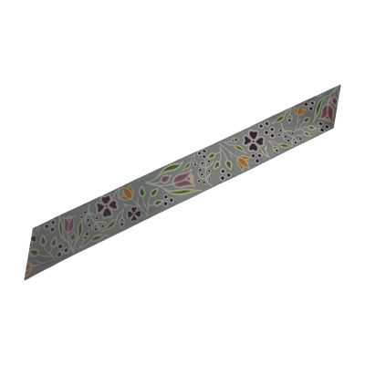 38mm - Single Faced Anishinaabe Woodland Flowers Satin Ribbon