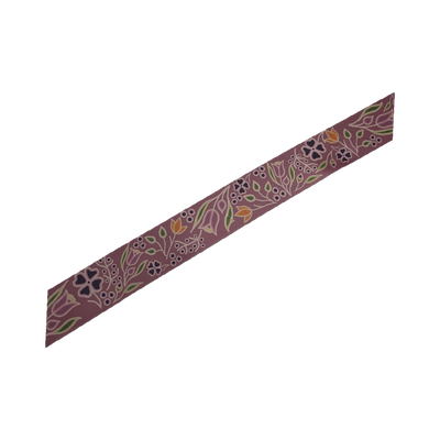38mm - Single Faced Anishinaabe Woodland Flowers Satin Ribbon