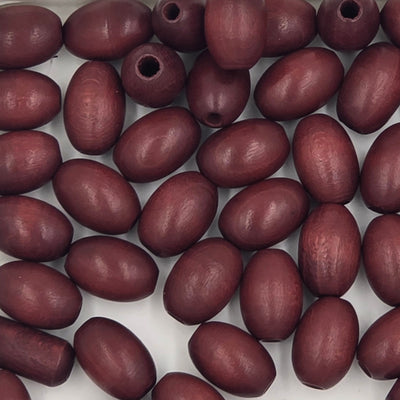 10x15 mm - Wooden oval beads