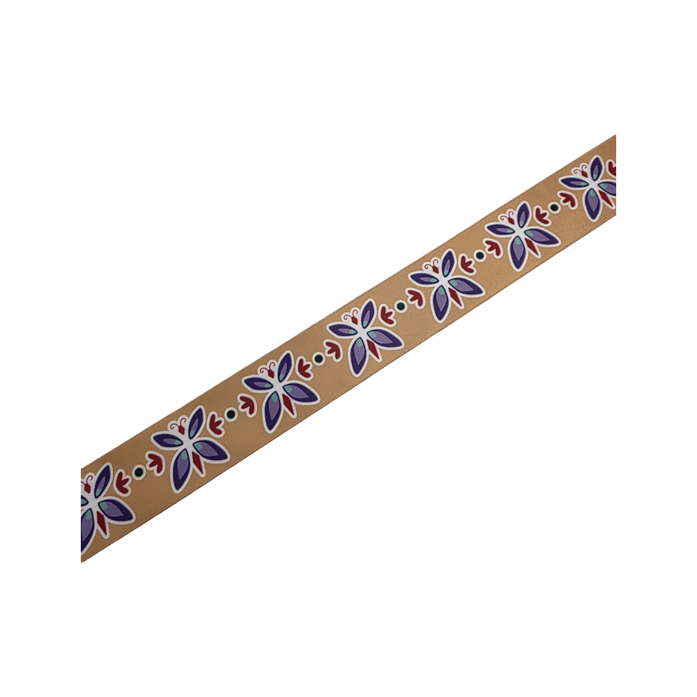 38mm - Ruban satin simple face papillons 100% polyester