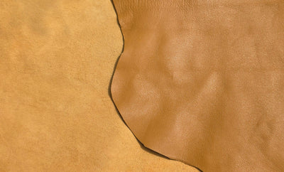 Cuir d'agneau tan · 1½ - 2 oz - ( 0,5 - 0,6 mm )