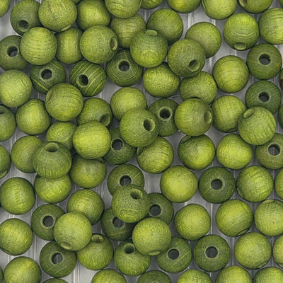 10 mm -  Perles de bois · Quantités et couleurs variées