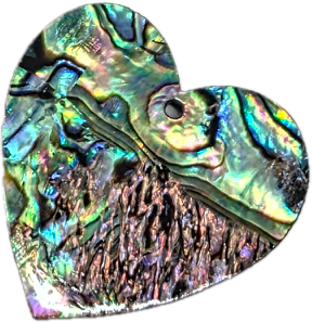 Cabochon en résine et abalone