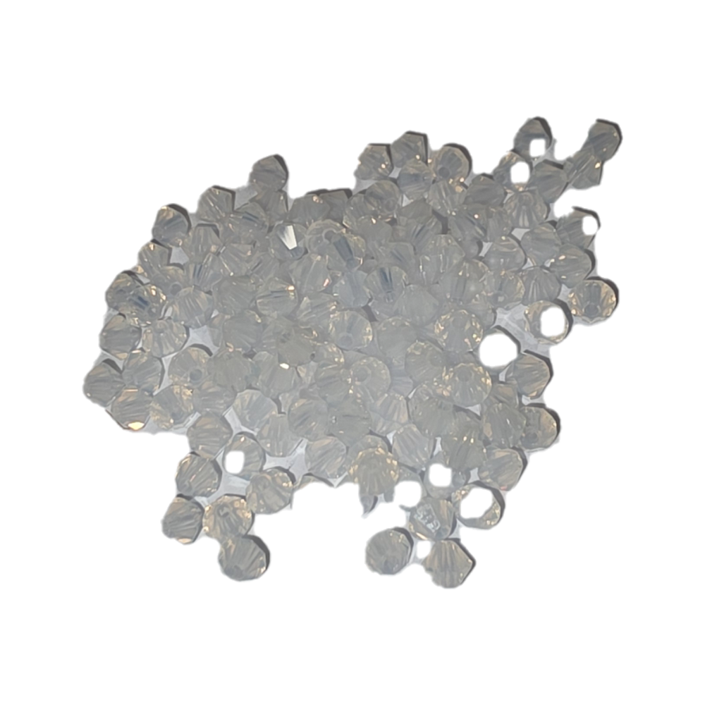 4x4 mm - Preciosa® - Bicone de cristal ''Machine Cut'' / ≈144pcs