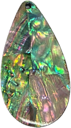 Cabochon en résine et abalone