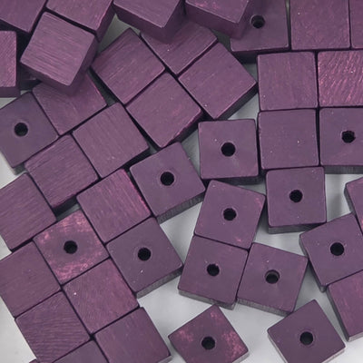 10 mm - Wooden cubes beads
