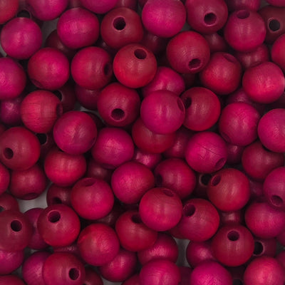 Wooden beads 12 mm ( hole 3 mm ) (~ 50un)