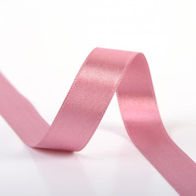 Double-sided satin ribbon - 177 Old pink