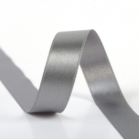 Double Faced Satin Ribbon - 33 Medium Grey