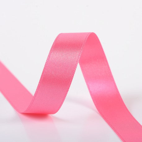 Double-Sided Satin Ribbon - Medium pink