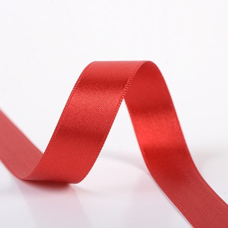 Double-Sided Satin Ribbon - Red Black