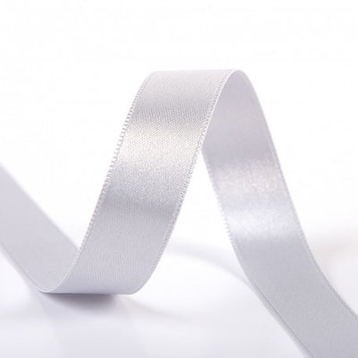 Double Sided Satin Ribbon - 130 Grey