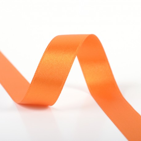 Double-Sided Satin Ribbon - Orange-red