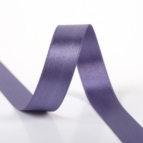 Double-Sided Satin Ribbon - Purple gray