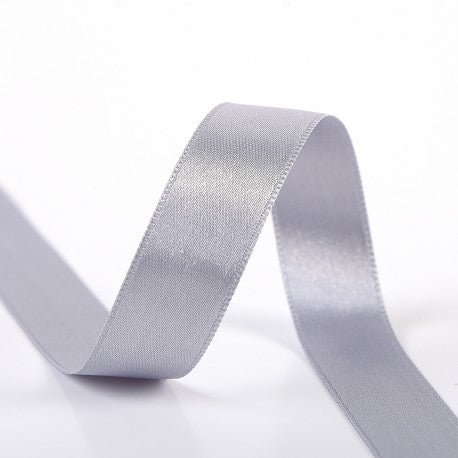 Double-Sided Satin Ribbon - Light gray