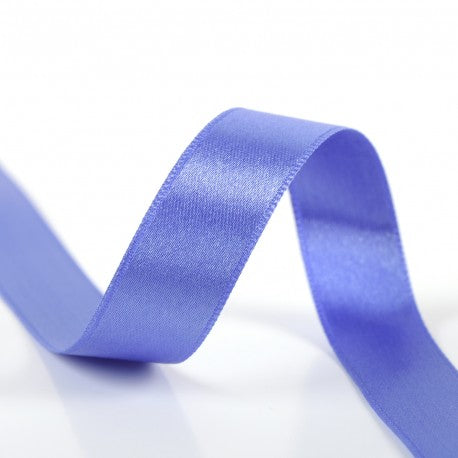 Double-Sided Satin Ribbon - Purple blue