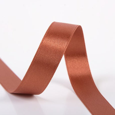 Double-Sided Satin Ribbon - Rust