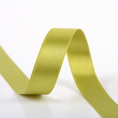 Double-Sided Satin Ribbon - Olive green