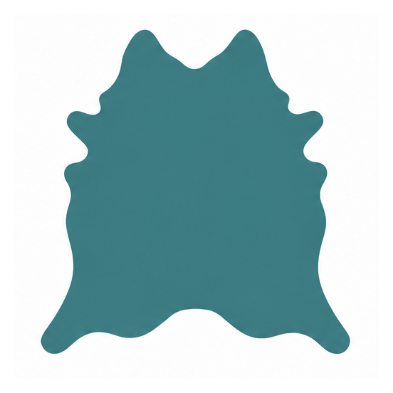 Dark Aqua Split Cowhide · 2½ - 3 oz - ( 0,9 - 1,0 mm )